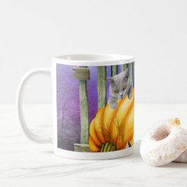 Mug Chaussure blanche perdue dans le patch Citrouille
