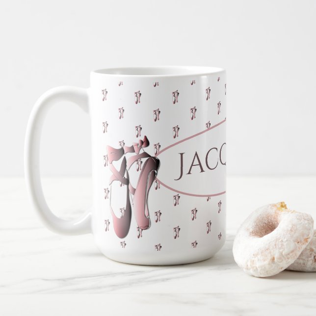 Mug Chaussure de ballet rose Répéter (Avec donut)