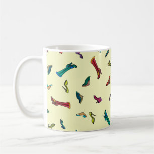 Mug Chaussures aquarelle motif transparent