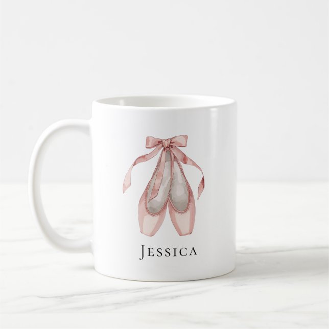 Mug Chaussures de ballet personnalisées (Gauche)
