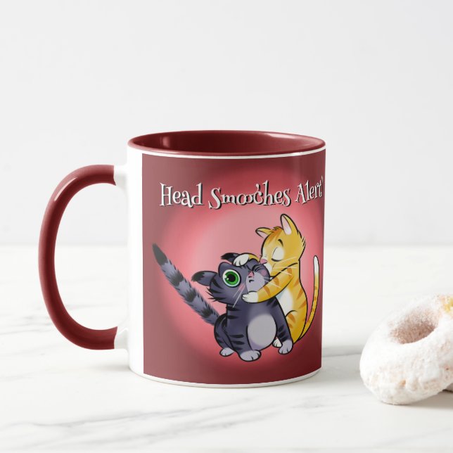 Mug CHAUSSURES DE TÊTE VALENTINE CHAUSSURES par Jeff W (Avec donut)