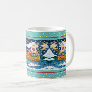 MUG CHAUSSURES NÉERLANDAISES PÈRE NOËL SHIP, ICEBERGS,