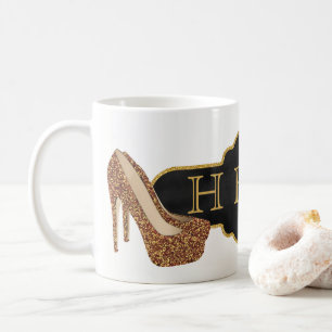 Mug Chaussures noires chics de parties scintillantes