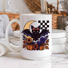 Mug Chauve d'Halloween rétro avec lune Gothique esthét