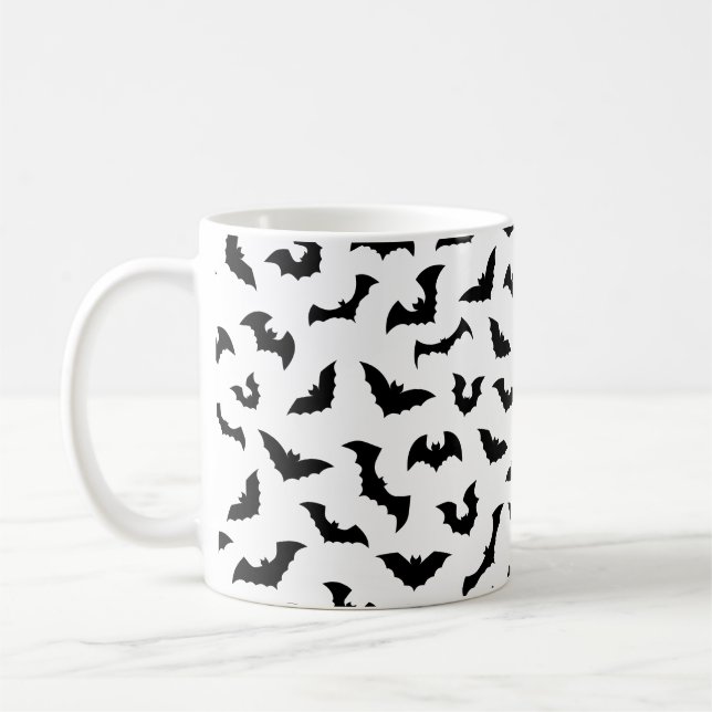 Mug Chauve-souris volante à chèvre noire et blanche (Gauche)