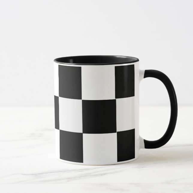 Mug Checkered noir et blanc (Droite)