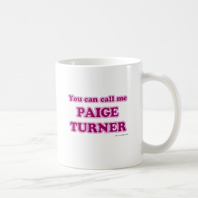 Mug Cheeky Call Me Paige Turner Auteur Slogan (Droite)