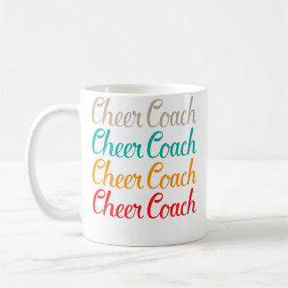 Mug Cheer Coach Typography For Cheerleading Co