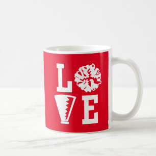 Mug Cheerleader, Red Love cheerleader