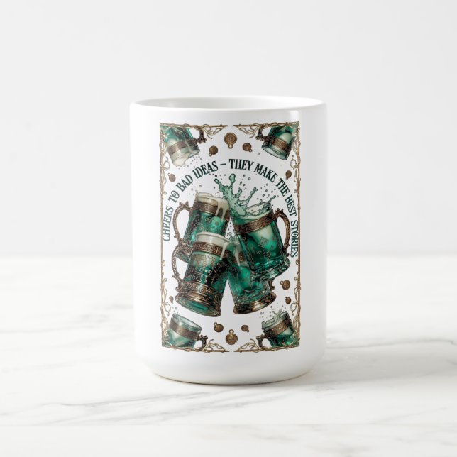 Mug Cheers to Bad Ideas Tankards Graphic Tee (Centre)