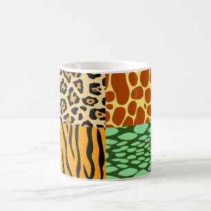 Mug Cheetah, Giraffe, Tigre et Serpent