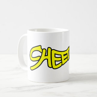 Mug Cheetah Graffiti Style Typography Bold Yellow