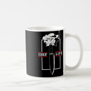 Mug Chef Cuisine Vie Couteau Restaurant Cuisine Nourri
