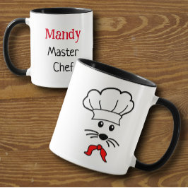 Mug chef de petite souris personnalisable