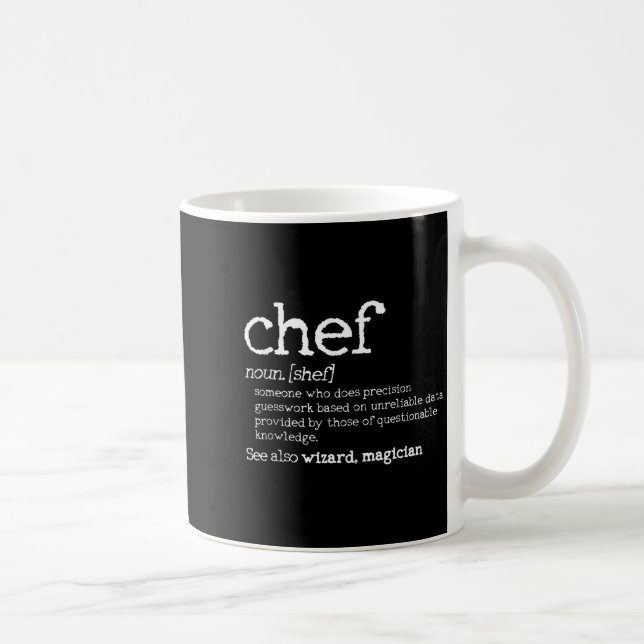 Mug Chef Definition - Funny Dictionary Cooking Gift Ta (Droite)