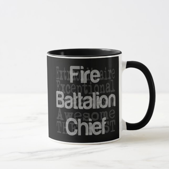Mug Chef du bataillon des pompiers Extraordinaire (Droite)