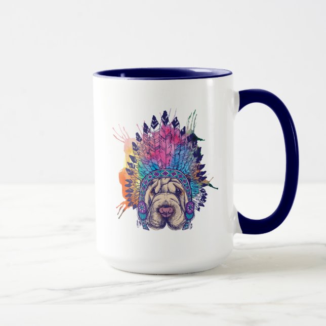 Mug Chef indien indigène de Sharpei (Droite)
