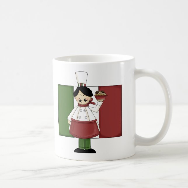 Mug Chef Italien - Personnalisable (Droite)