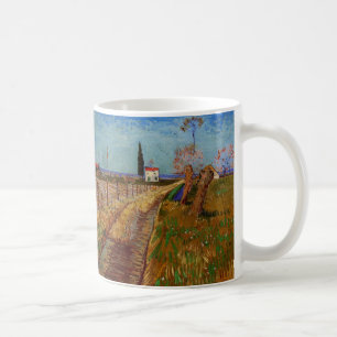Mug Chemin dans un champ, saules de Vincent van Gogh