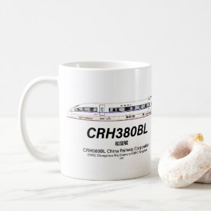 Mug Chemin de fer chinois CRH380BL Train électrique ha