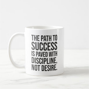Mug Chemin Vers La Discipline Du Succès - Gym, Hustle,