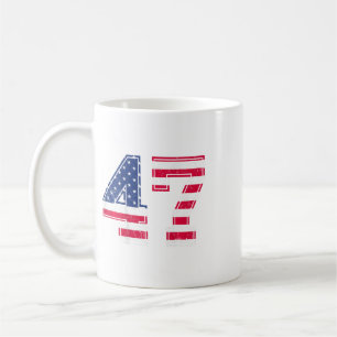 Mug Chemise 47e anniversaire Drapeau Usa Maillot d'équ