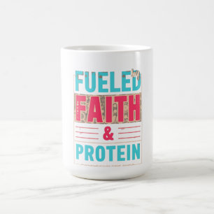 Mug Chemise alimentée par la foi et les protéines Fe