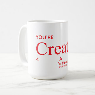 Mug Chemise avant arrière citation de mentalité créati