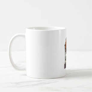 Mug Chemise blanche gravure vintage Halloween Faucheur