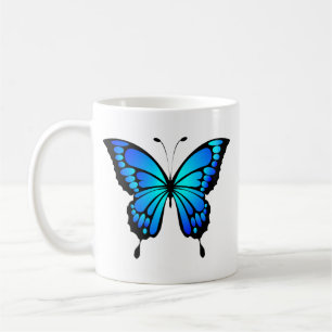 Mug Chemise C illustration papillon bleu insecte-20284