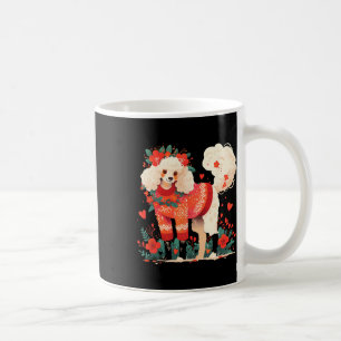 Mug Chemise d'amour de caniche de la Saint-Valentin Mo