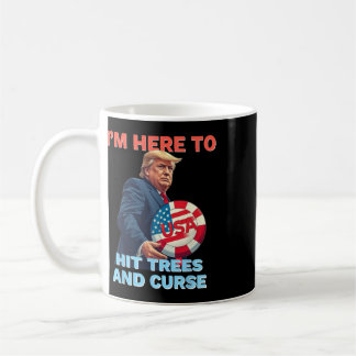 Mug Chemise de Disc Golf Drôle Frappe les Arbres et Ma