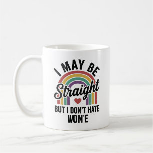 Mug Chemise de fierté arc-en-ciel Straight But Kind vi