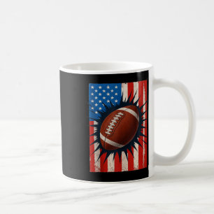 Mug Chemise de football Drapeau Américain 4 juillet Pa