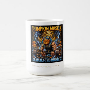 Mug Chemise de gym Halloween Musculation Citrouille