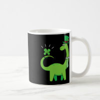 Chemise de la Saint-Patrick Shamrock Dinosaure Enf