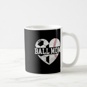 Mug Chemise de Maman de Ballon Cœur Drôle Baseball Foo