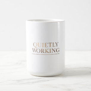 Mug Chemise de motivation minimaliste de travail silen