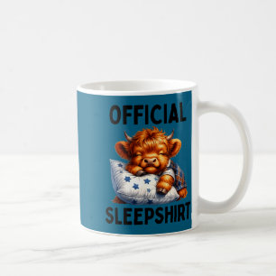 Mug chemise de nuit pyjama vache des Highlands écossai
