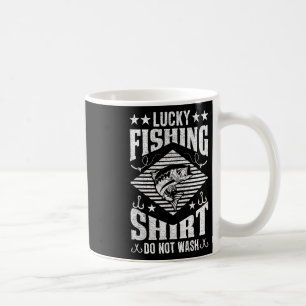 Mug Chemise de pêche chanceuse Ne pas laver pour homme