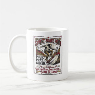 Mug Chemise de skate longboard Jésus chrétien