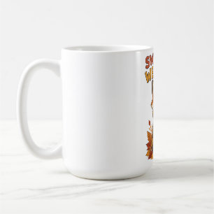 Mug Chemise de temps de pull mignon renard automne vin