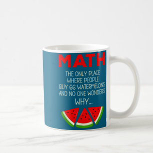 Mug Chemise drôle Calcul de math de pastèque Blague En