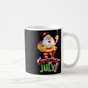 Mug Chemise drôle de Noël en juillet T-shirt d'été de