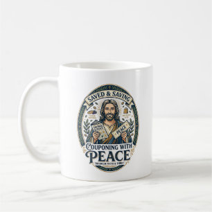 Mug Chemise Économique Coupon Jésus Frugal Design basé