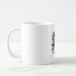 Mug Chemise Fleurie Patriotique Vintage Merica Design_