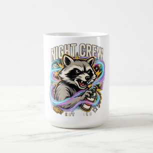 Mug Chemise graphique NIGHT CREW Raton laveur Graffiti