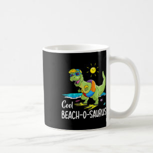 Mug Chemise Kids Cool Beach-o-saurus Dino sur une plag