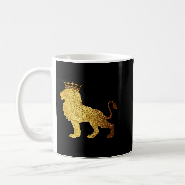Mug Chemise Lion King Gold pour Hommes Cool (Gauche)