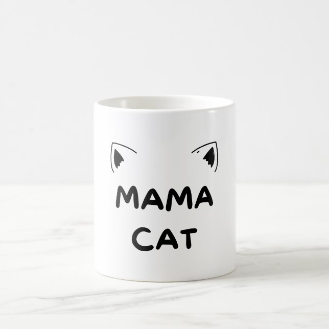 Mug Chemise Maman Chat, Chemise Chat Drôle, Cadeau Meo (Centre)